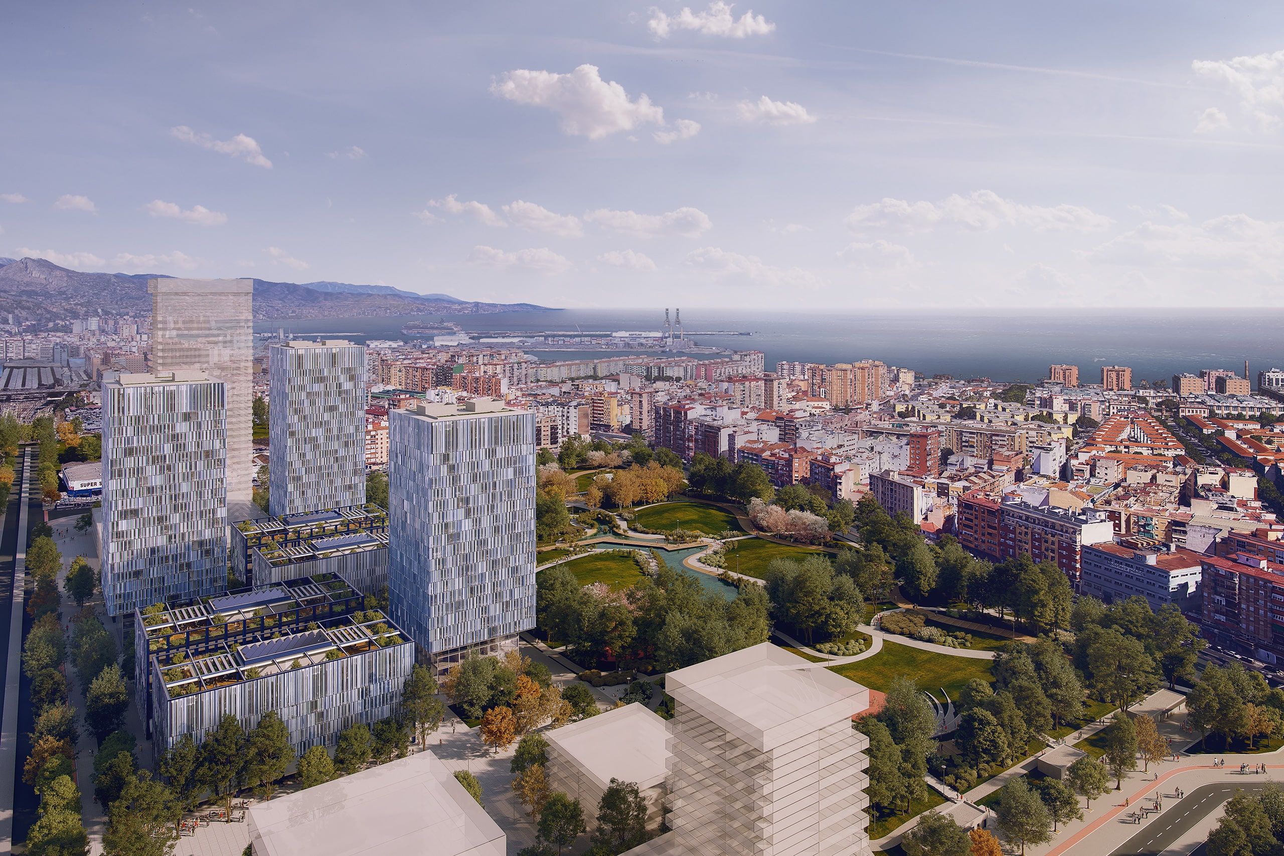 Multifunctional complex towers / Málaga / STONEWEG